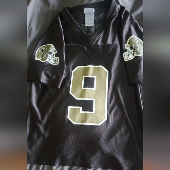 Women’s Drew BreesNEW ORLEANS SAINTS size M Black Gold NFL Jersey 9 WHO DAT! - Picture 4 of 6